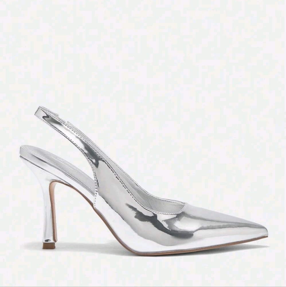 Solid Color Pointed Toe High Heel Shoes For Women, Summer Elegant - Picture 3 of 10